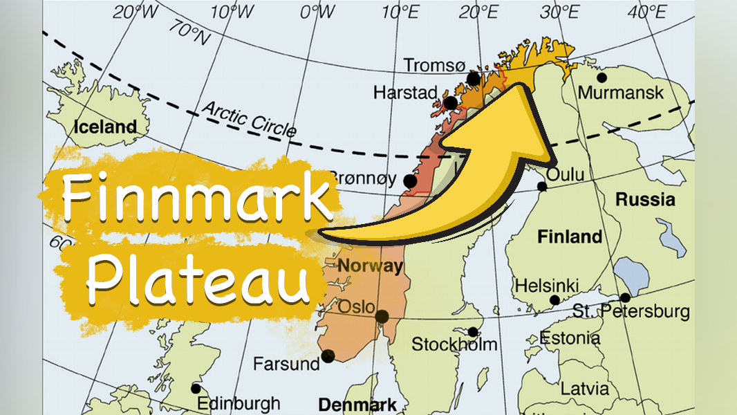 Map showing location of Finnmark Plateau where James McCorkindale and Lee Graham cross the Arctic for Nacoa