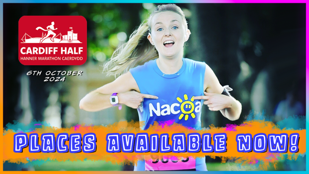Nacoa places available for Cardiff Half Marathon 2024