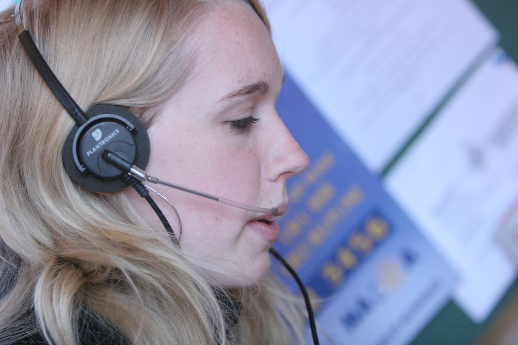volunteer working on the Nacoa helpline for everyone affected by a parent's drinking