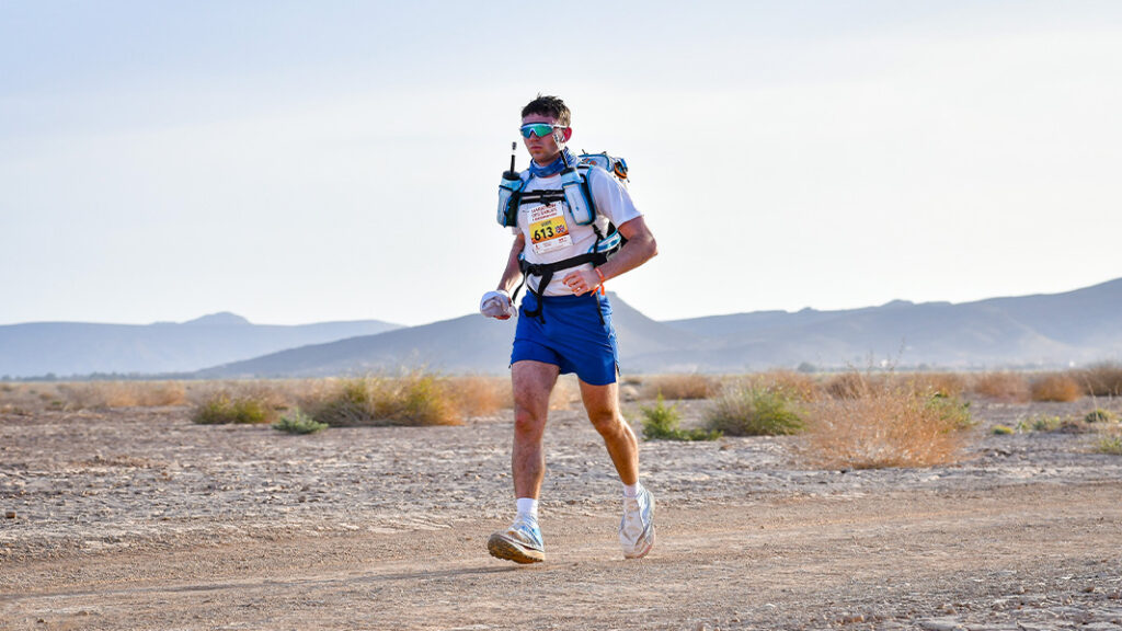 Scottt Murdoch running in desert